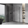 Mexen Mist-B cabine de douche pivotante 95 x 90 cm, transparente, gris canon brossé - 8A2T-095-090-66-00