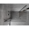 Mexen Mist-B cabine de douche pivotante 95 x 90 cm, transparente, gris canon brossé - 8A2T-095-090-66-00