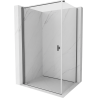 Mexen Mist-B cabine de douche pivotante 95 x 90 cm, transparente, gris canon brossé - 8A2T-095-090-66-00