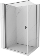 Mexen Mist-B cabine de douche pivotante 95 x 90 cm, transparente, gris canon brossé - 8A2T-095-090-66-00