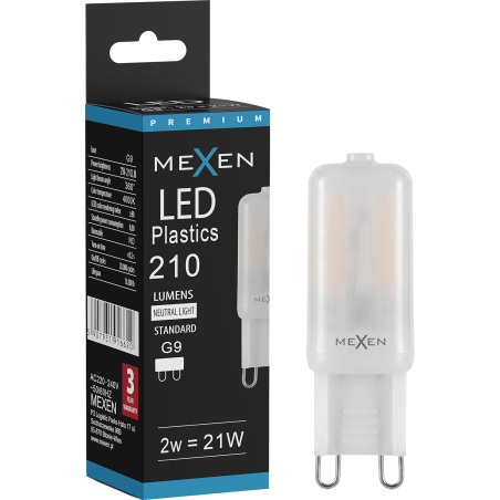 Mexen Aura Ampoule LED G9, 2W, Neutre - 4000K, 210 lm - L120-G9-0240-01