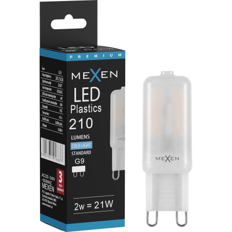 Mexen Aura Ampoule LED G9, 2W, Froide - 6500K, 210 lm - L120-G9-0265-01