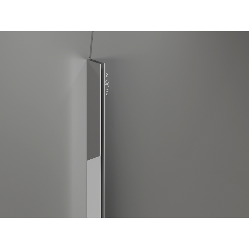 Mexen Kioto-Q paroi de douche Walk-in 80 x 200 cm, transparent 8 mm, chrome - 800-080-101-01-00-Q