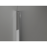 Mexen Kioto-Q paroi de douche Walk-in 80 x 200 cm, transparent 8 mm, chrome - 800-080-101-01-00-Q