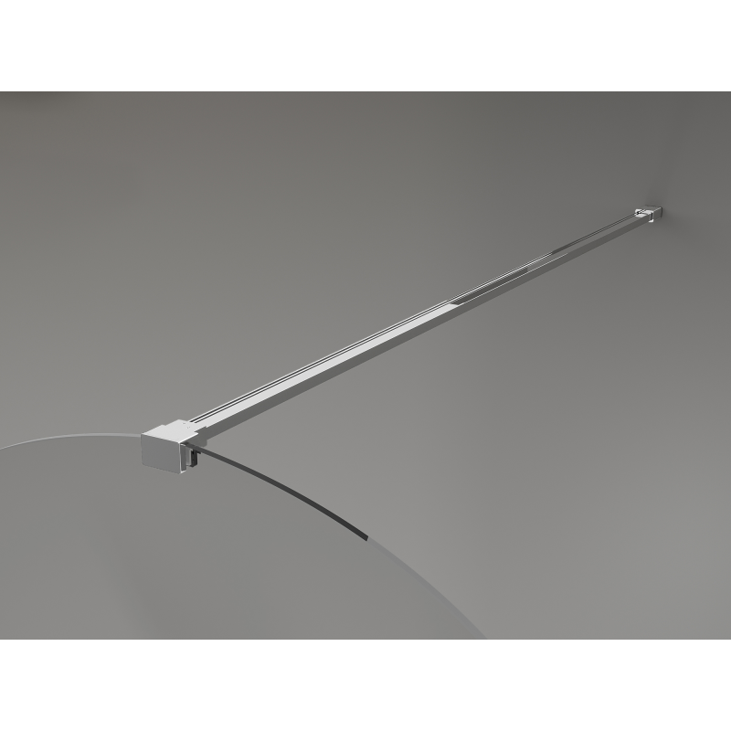 Mexen Kioto-Q paroi de douche Walk-in 80 x 200 cm, transparent 8 mm, chrome - 800-080-101-01-00-Q