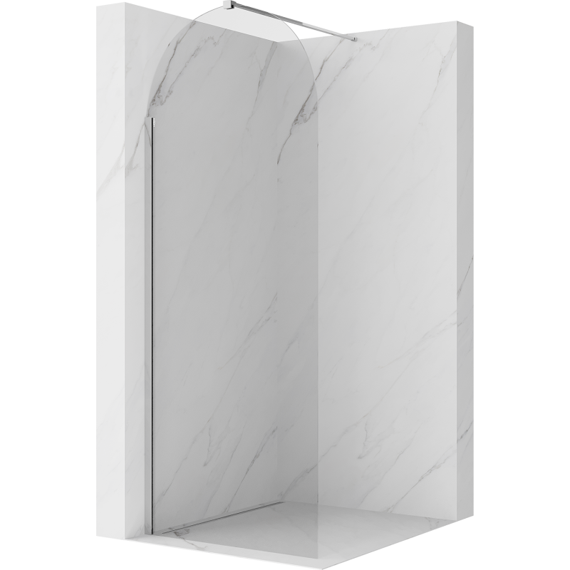Mexen Kioto-Q paroi de douche Walk-in 80 x 200 cm, transparent 8 mm, chrome - 800-080-101-01-00-Q