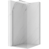 Mexen Kioto-Q paroi de douche Walk-in 80 x 200 cm, transparent 8 mm, chrome - 800-080-101-01-00-Q