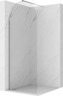 Mexen Kioto-Q paroi de douche Walk-in 80 x 200 cm, transparent 8 mm, chrome - 800-080-101-01-00-Q