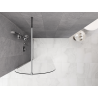 Mexen Kioto-Q paroi de douche Walk-in 80 x 200 cm, transparent 8 mm, chrome - 800-080-101-01-00-Q