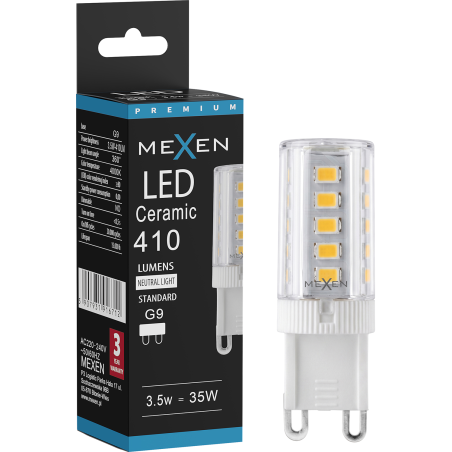 Mexen Aura Ampoule LED G9, 3,5W, Neutre - 4000K, 410 lm - L121-G9-0340-01