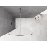 Mexen Kioto-Q paroi de douche Walk-in 110 x 200 cm, transparent 8 mm, chrome - 800-110-101-01-00-Q