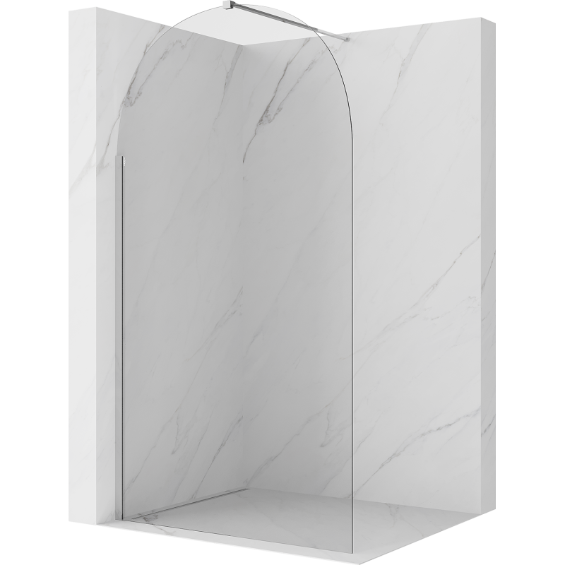 Mexen Kioto-Q paroi de douche Walk-in 110 x 200 cm, transparent 8 mm, chrome - 800-110-101-01-00-Q