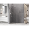 Mexen Kioto-Q paroi de douche Walk-in 90 x 200 cm, transparent 8 mm, blanche - 800-090-101-20-00-Q