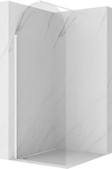 Mexen Kioto-Q paroi de douche Walk-in 90 x 200 cm, transparent 8 mm, blanche - 800-090-101-20-00-Q