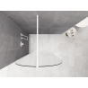 Mexen Kioto-Q Paroi de douche Walk-in 110 x 200 cm, transparent 8 mm, blanche - 800-110-101-20-00-Q