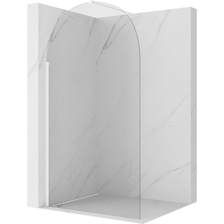 Mexen Kioto-Q Paroi de douche Walk-in 110 x 200 cm, transparent 8 mm, blanche - 800-110-101-20-00-Q
