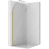 Mexen Kioto-Q Paroi de douche Walk-in 80 x 200 cm, transparente 8 mm, dorée - 800-080-101-50-00-Q