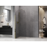 Mexen Kioto-Q Paroi de douche Walk-in 80 x 200 cm, transparente 8 mm, dorée - 800-080-101-50-00-Q