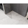 Mexen Kioto-Q Paroi de douche Walk-in 90 x 200 cm, transparent 8 mm, or - 800-090-101-50-00-Q