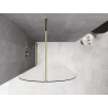 Mexen Kioto-Q paroi de douche Walk-in 110 x 200 cm, transparent 8 mm, or - 800-110-101-50-00-Q