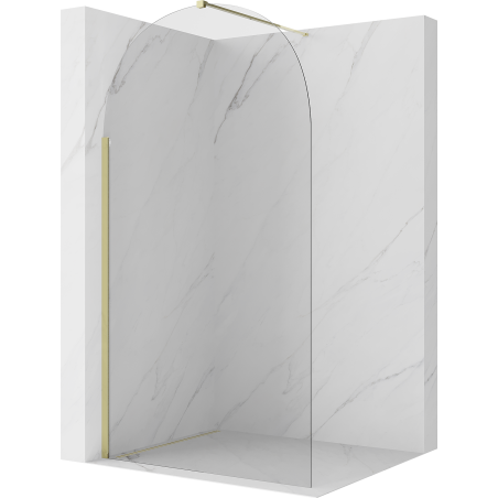 Mexen Kioto-Q paroi de douche Walk-in 110 x 200 cm, transparent 8 mm, or - 800-110-101-50-00-Q