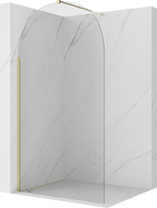 Mexen Kioto-Q paroi de douche Walk-in 110 x 200 cm, transparent 8 mm, or - 800-110-101-50-00-Q