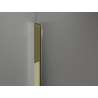 Mexen Kioto-Q paroi de douche Walk-in 120 x 200 cm, transparent 8 mm, or - 800-120-101-50-00-Q