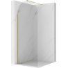 Mexen Kioto-Q Paroi de douche Walk-in 90 x 200 cm, transparent 8 mm, or brossé - 800-090-101-55-00-Q