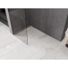 Mexen Kioto-Q Paroi de douche Walk-in 80 x 200 cm, transparent 8 mm, or rose - 800-080-101-60-00-Q