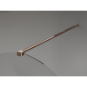 Mexen Kioto-Q Paroi de douche Walk-in 80 x 200 cm, transparent 8 mm, or rose - 800-080-101-60-00-Q