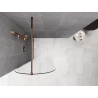 Mexen Kioto-Q Panneau de douche Walk-in 90 x 200 cm, transparent 8 mm, or rose - 800-090-101-60-00-Q