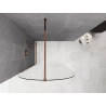 Mexen Kioto-Q paroi de douche Walk-in 110 x 200 cm, transparent 8 mm, or rose - 800-110-101-60-00-Q