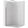 Mexen Kioto-Q paroi de douche Walk-in 120 x 200 cm, transparent 8 mm, or rose - 800-120-101-60-00-Q