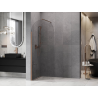 Mexen Kioto-Q Paroi de douche Walk-in 80 x 200 cm, transparent 8 mm, cuivre brossé - 800-080-101-65-00-Q