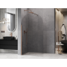 Mexen Kioto-Q paroi de douche Walk-in 110 x 200 cm, transparent 8 mm, cuivre brossé - 800-110-101-65-00-Q