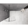 Mexen Kioto-Q paroi de douche Walk-in 80 x 200 cm, transparent 8 mm, gris canon brossé - 800-080-101-66-00-Q