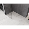 Mexen Kioto-Q Paroi de douche Walk-in 90 x 200 cm, transparent 8 mm, noir - 800-090-101-70-00-Q