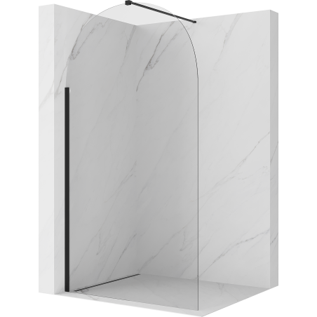 Mexen Kioto-Q Panneau de douche Walk-in 110 x 200 cm, transparent 8 mm, noir - 800-110-101-70-00-Q