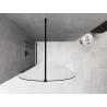 Mexen Kioto-Q paroi de douche Walk-in 120 x 200 cm, transparent 8 mm, noir - 800-120-101-70-00-Q
