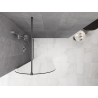 Mexen Kioto-Q paroi de douche Walk-in 80 x 200 cm, transparent 8 mm, gun metal - 800-080-101-95-00-Q