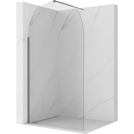 Mexen Kioto-Q Panneau de douche Walk-in 100 x 200 cm, transparent 8 mm, gun metal - 800-100-101-95-00-Q