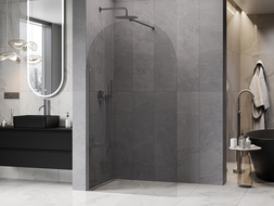 Mexen Kioto-Q Panneau de douche Walk-in 100 x 200 cm, transparent 8 mm, gun metal - 800-100-101-95-00-Q