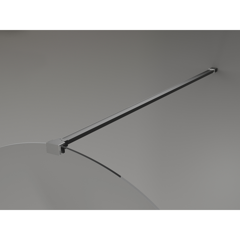 Mexen Kioto-Q paroi de douche Walk-in 120 x 200 cm, transparent 8 mm, métal armé - 800-120-101-95-00-Q