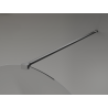 Mexen Kioto-Q paroi de douche Walk-in 120 x 200 cm, transparent 8 mm, métal armé - 800-120-101-95-00-Q
