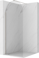 Mexen Kioto-Q paroi de douche Walk-in 80 x 200 cm, transparent 8 mm, nickel brossé - 800-080-101-97-00-Q