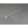 Mexen Kioto-Q paroi de douche Walk-in 80 x 200 cm, transparent 8 mm, nickel brossé - 800-080-101-97-00-Q