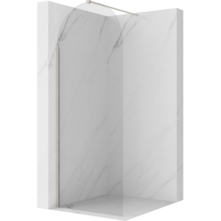 Mexen Kioto-Q paroi de douche walk-in 90 x 200 cm, transparent 8 mm, nickel brossé - 800-090-101-97-00-Q