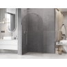 Mexen Kioto-Q paroi de douche Walk-in 100 x 200 cm, transparent 8 mm, nickel brossé - 800-100-101-97-00-Q