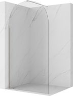 Mexen Kioto-Q Paroi de douche Walk-in 110 x 200 cm, transparent 8 mm, nickel brossé - 800-110-101-97-00-Q
