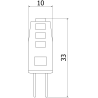 Mexen Oris Ampoule LED G4, 1,5W, Froid - 6500K, 190 lm - L115-G4-0165-01